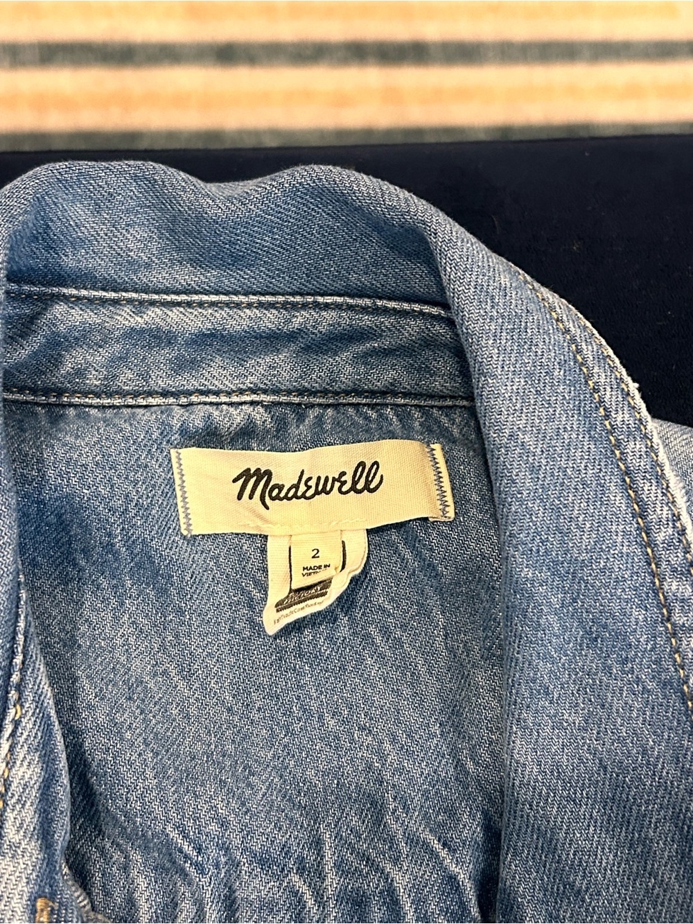 Madewell Light Blue Denim Mini Dress